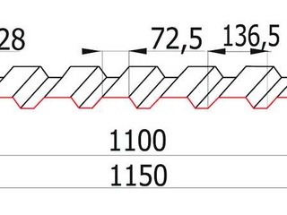 Оцинкованный профнастил С20 0.45 мм 1 - в «Монолит-Металлопрокат».