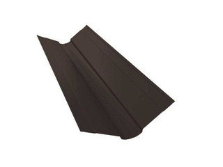 Планка ендовы верхней фигурной 150x150 0,5 Satin Мatt RR 32 темно-коричневый