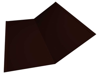 Планка ендовы нижней 300х300 0,5 GreenCoat Pural BT, matt RR 32 темно-коричневый (RAL 8019 серо-коричневый) 0 - в «Монолит-Металлопрокат».