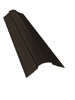 Планка конька фигурного 70x70 0,5 Satin с пленкой RR 32 темно-коричневый - в «Монолит-Металлопрокат».