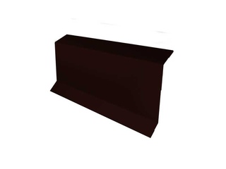 Планка примыкание в штробу 60 Grand Line 0,5 GreenCoat Pural BT, matt RR 32 темно-коричневый (RAL 8019 серо-коричневый) 0 - в «Монолит-Металлопрокат».