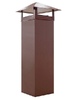 Кожух на трубу прямой д1665/ш1065/в955 0,5 GreenCoat Pural BT, matt с пленкой RR 32 темно-коричневый (RAL 8019 серо-коричневый) - в «Монолит-Металлопрокат».