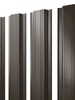 Штакетник Прямоугольный Grand Line 0,5 GreenCoat Pural BT, matt RR 32 Темно-Коричневый, Серо-Коричневый - в «Монолит-Металлопрокат».